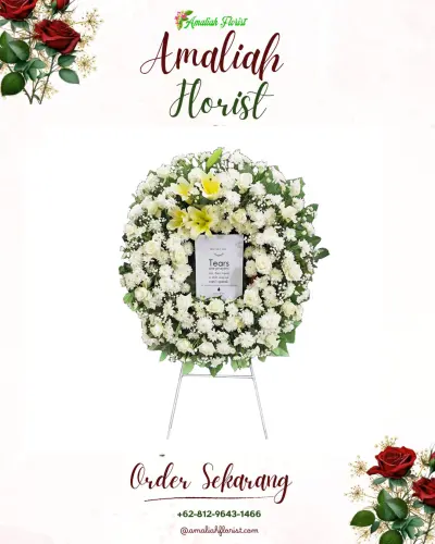 Krans Bunga Duka Cita di Sidomoyo